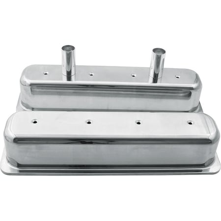 Allstar Performance Aluminum Centerbolt Valve Covers with Tubes for Small Block Chevy ALL26137